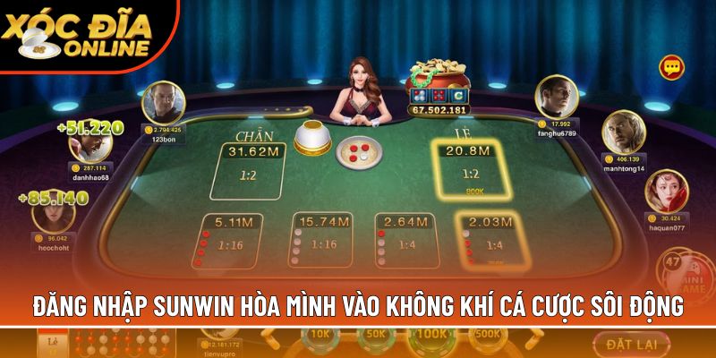 Đăng nhập Sunwin hòa mình vào không khí cá cược sôi động