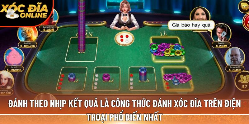 Công thức đánh xóc đĩa trên điện thoại chuẩn xác. Nắm ngay